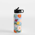 Poppy Garden Blue Water Bottle Gallery Image 1