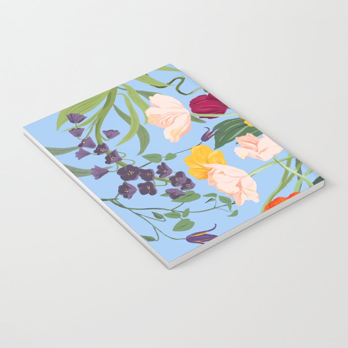 Poppy Garden Blue Notebook Gallery Image 3