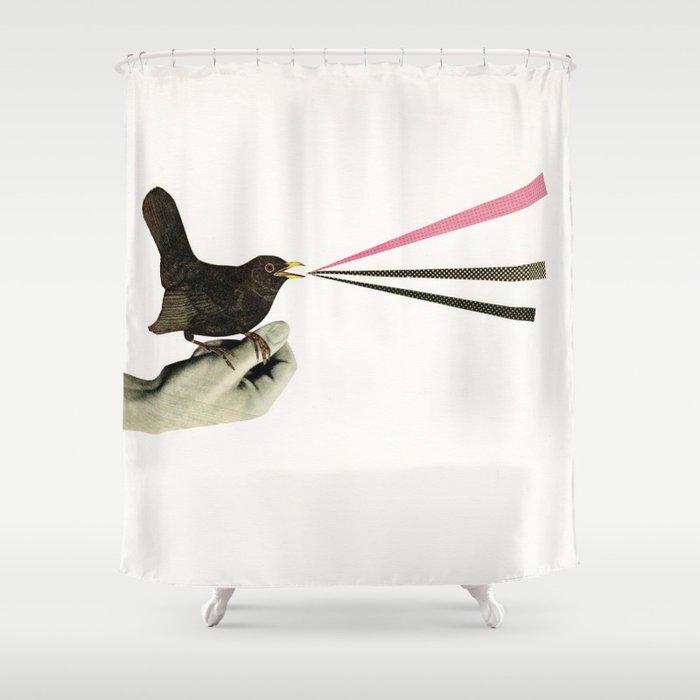 Bird in the Hand Shower Curtain Gallery Image 1