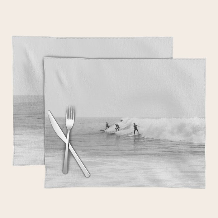 Malibu Surfing Photography Placemat Gallery Image 1