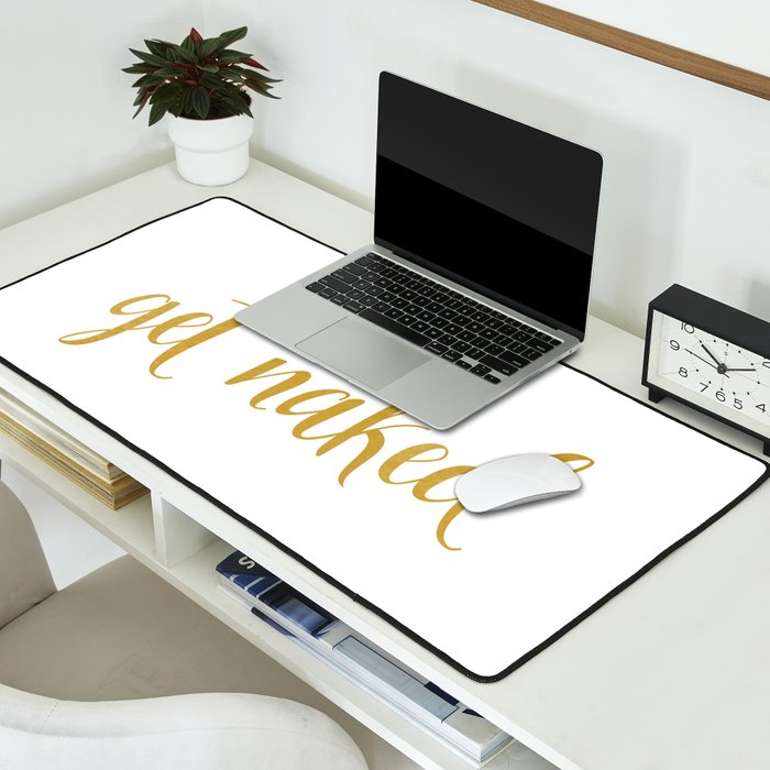 Get Naked, Fun, Bathroom Art and Funny Shower Curtain Desk Mat Gallery Image 2