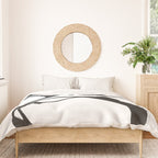 Minimalist Abstract Black Ink Painting Rings 2 Duvet Cover Gallery Image 3