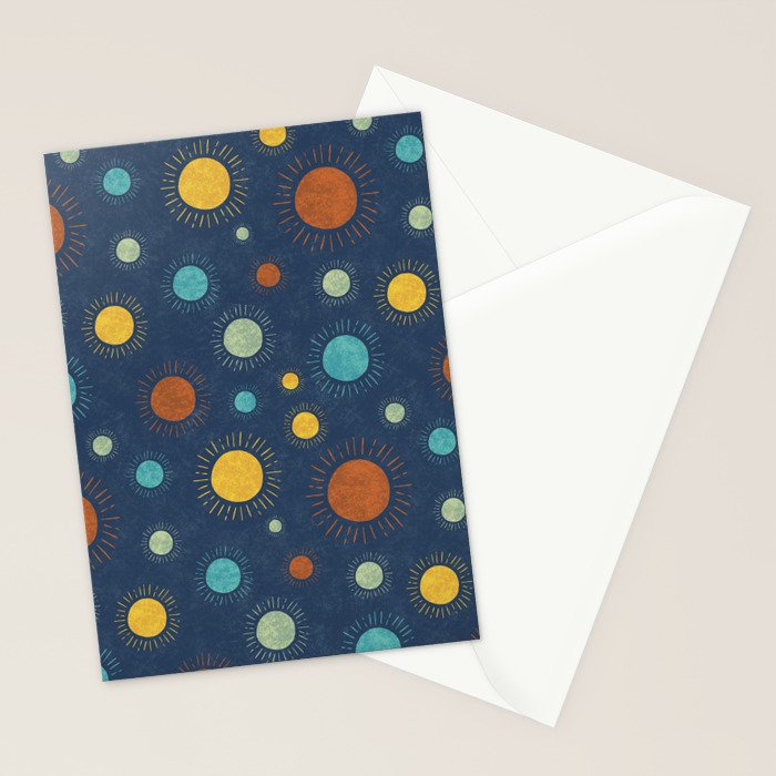 Blue Desert Sun Stationery Card Gallery Image 2