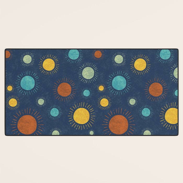 Blue Desert Sun Desk Mat Gallery Image 3