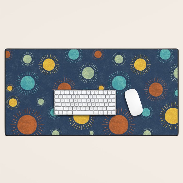 Blue Desert Sun Desk Mat Gallery Image 1