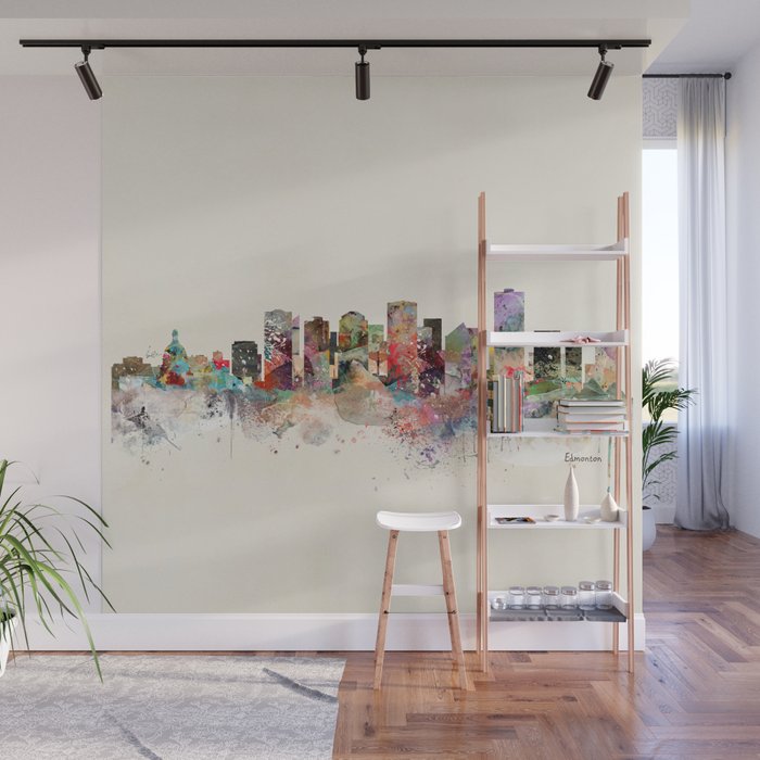 edmonton canada skyline Wall Mural Gallery Image 1
