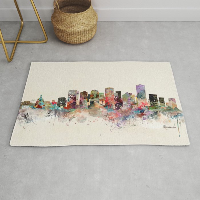edmonton canada skyline Rug Gallery Image 1