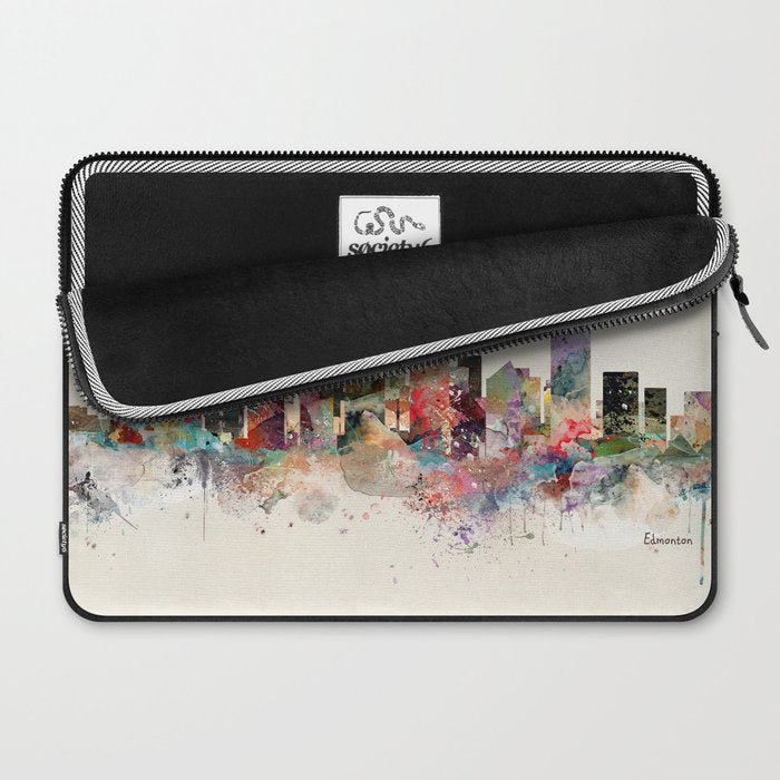 edmonton canada skyline Laptop Sleeve Gallery Image 2
