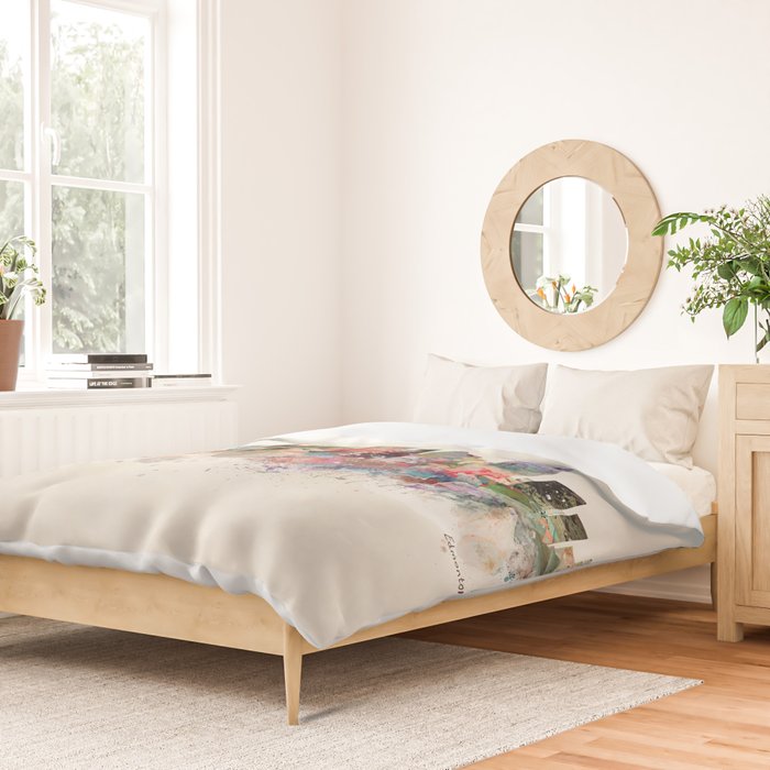 edmonton canada skyline Duvet Cover Gallery Image 2