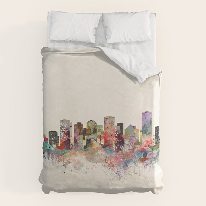 edmonton canada skyline Duvet Cover Gallery Image 6
