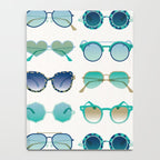 Sunglasses Collection - Turquoise & Navy Palette Notebook Gallery Image 4