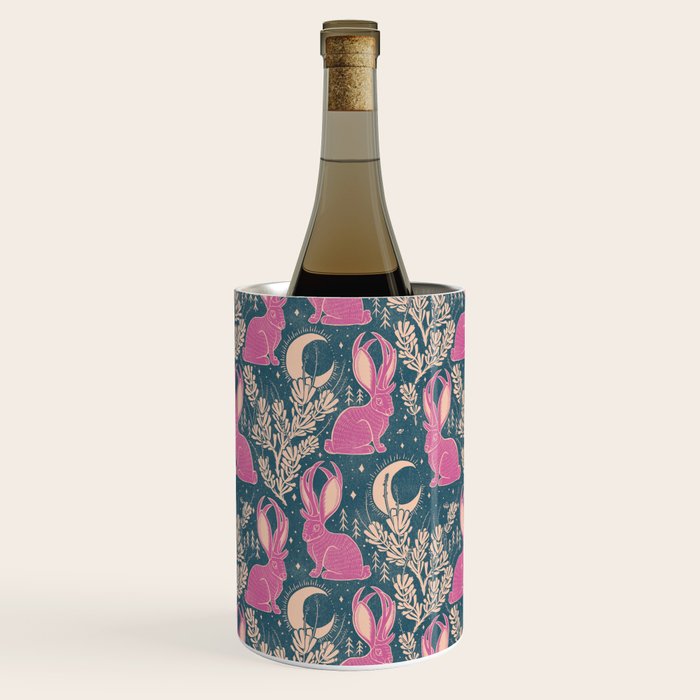 Jackalope - blue and purple  Wine Chiller Gallery Image 1