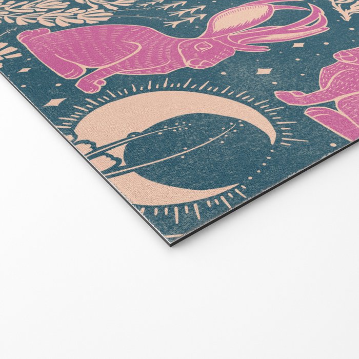 Jackalope - blue and purple  Welcome Mat Gallery Image 2