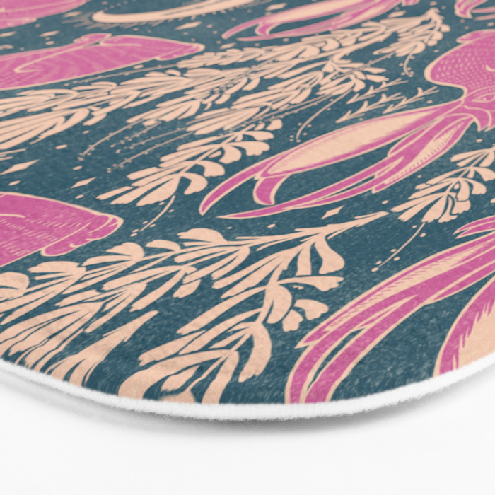 Jackalope - blue and purple  Bath Mat Gallery Image 3