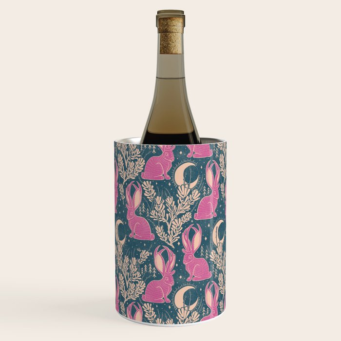 Jackalope - blue and purple  Wine Chiller Gallery Image 3