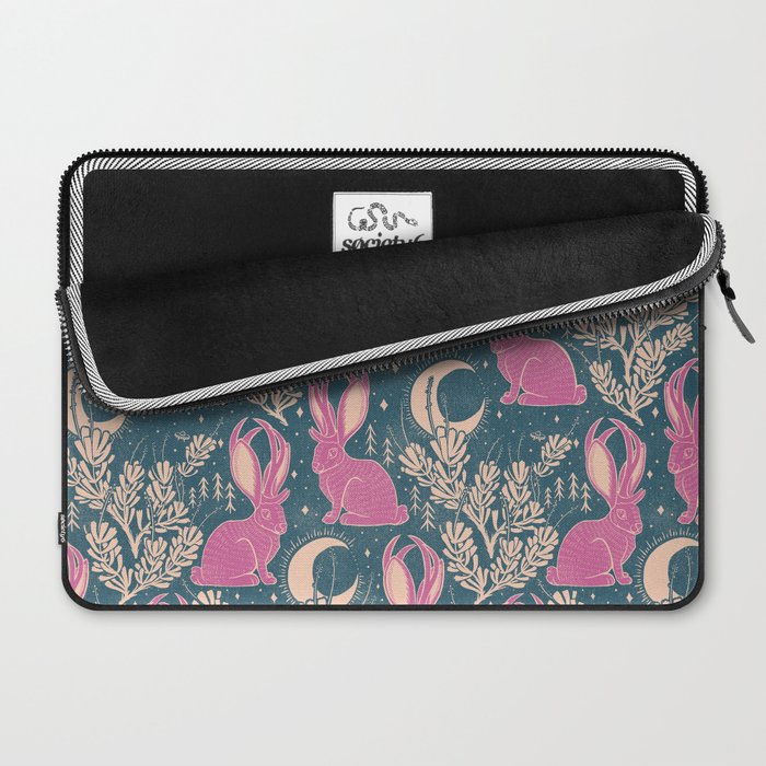 Jackalope - blue and purple  Laptop Sleeve Gallery Image 2