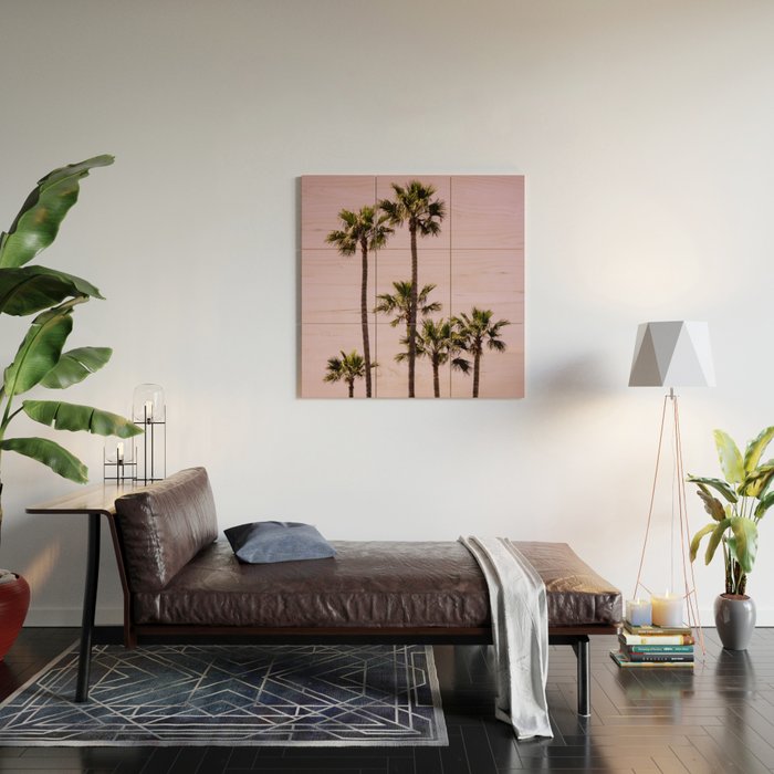 Los Angeles Sunset Wood Wall Art Gallery Image 2