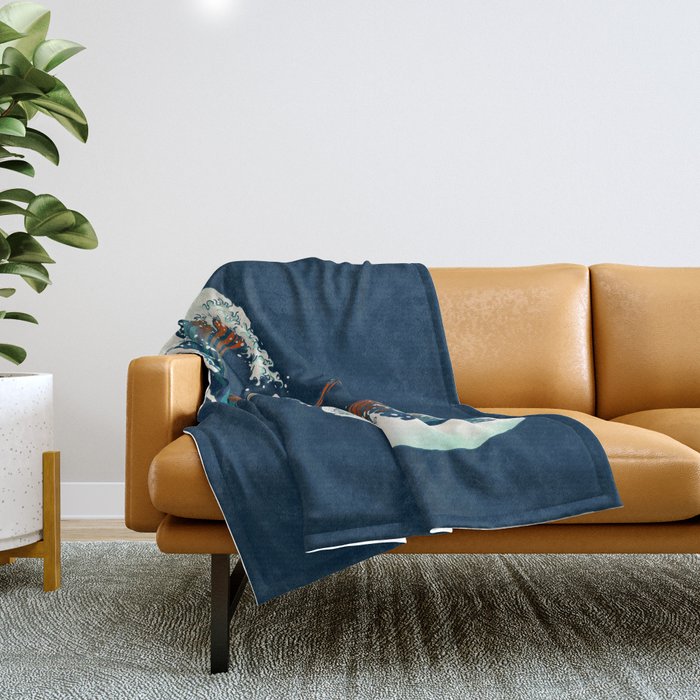 The Wave is forever Throw Blanket Gallery Image 1