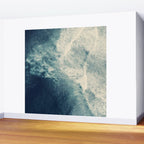 Ice Blue Surf - Aerial Ocean Sea Photography Wall Mural Gallery Image 2