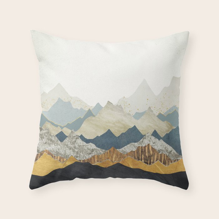 Distant Peaks Throw Pillow Gallery Image 1