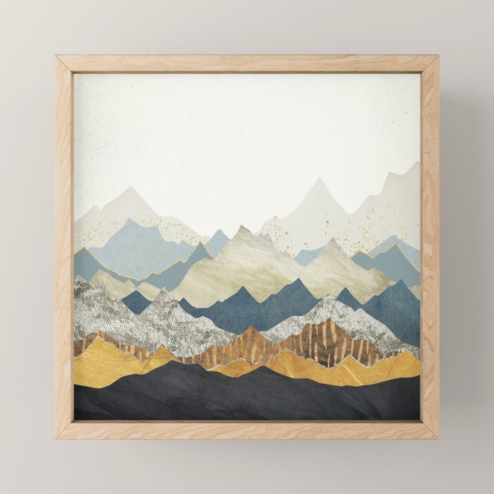 Distant Peaks Mini Art Print Gallery Image 1