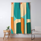 Mid Century Color Blocks Window Curtain Gallery Image 5