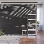 Wavy Black and Beige 13 Wall Mural Gallery Image 1
