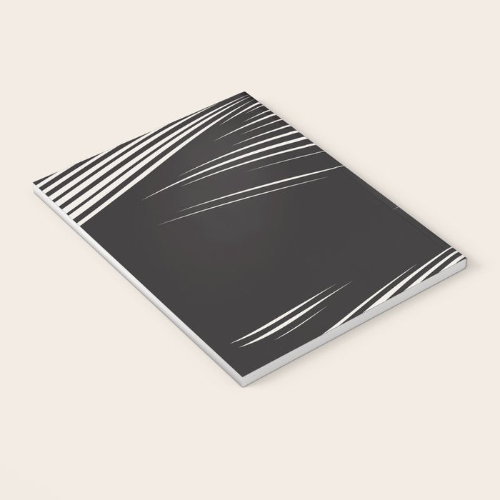 Wavy Black and Beige 13 Notebook Gallery Image 3