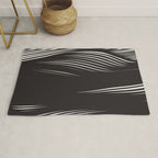 Wavy Black and Beige 13 Rug Gallery Image 1