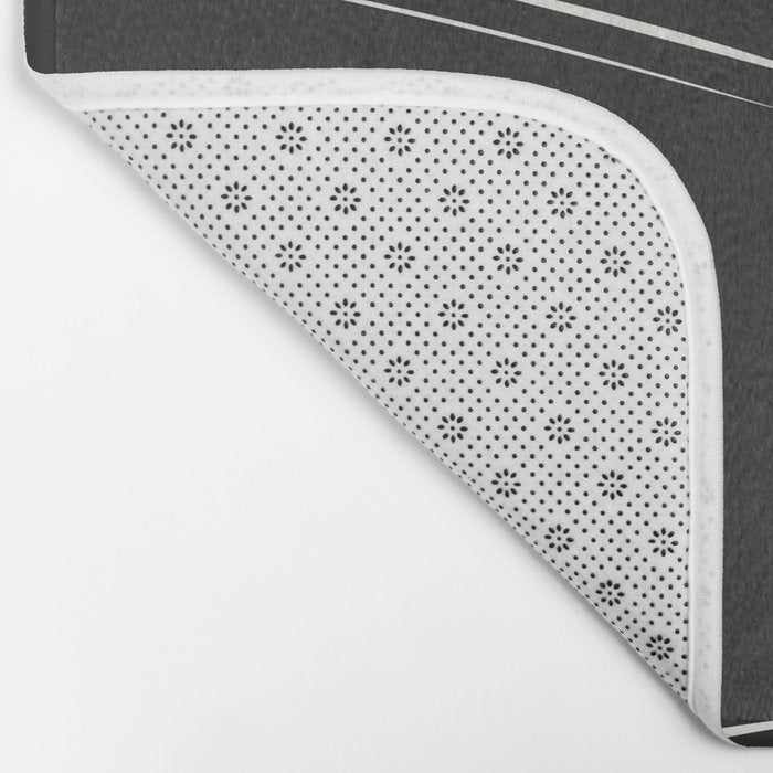 Wavy Black and Beige 13 Bath Mat Gallery Image 2
