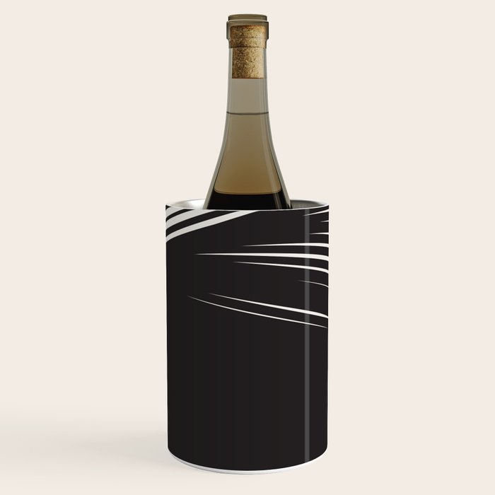 Wavy Black and Beige 13 Wine Chiller Gallery Image 2