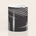 Wavy Black and Beige 13 Coffee Mug Gallery Image 4