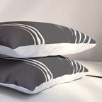 Wavy Black and Beige 13 Pillow Sham Gallery Image 3
