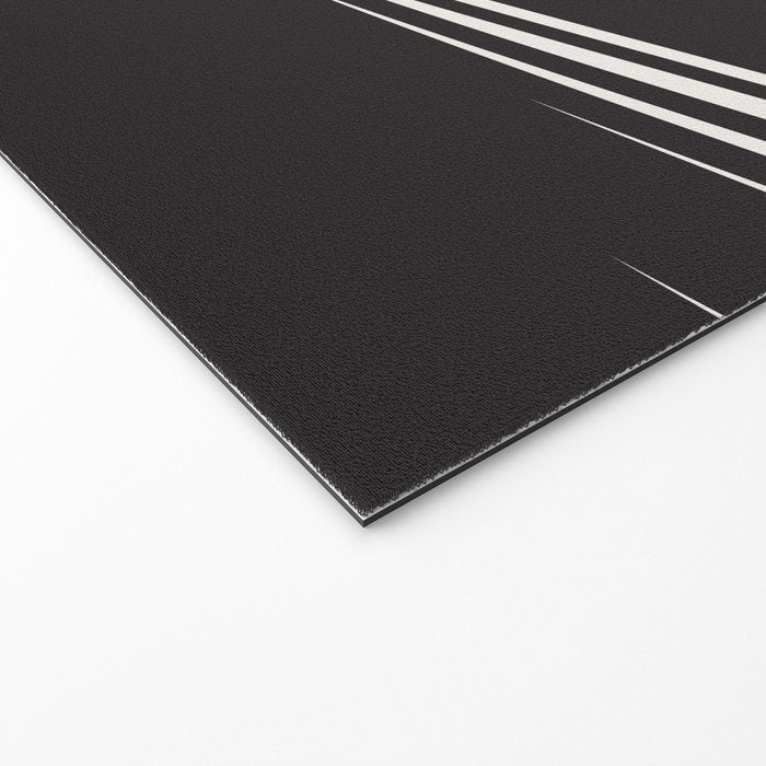 Wavy Black and Beige 13 Welcome Mat Gallery Image 2