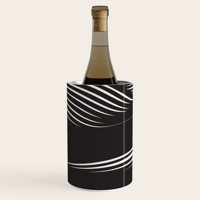 Wavy Black and Beige 13 Wine Chiller Gallery Image 3
