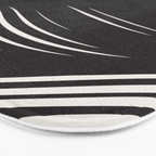 Wavy Black and Beige 13 Bath Mat Gallery Image 3