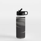Wavy Black and Beige 13 Water Bottle Gallery Image 1