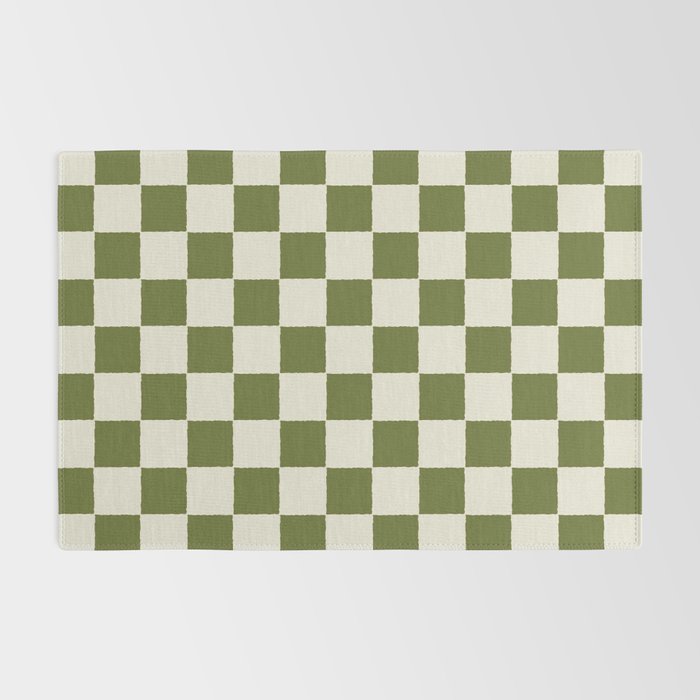 DESERT CHECKER OLIVE Rug Gallery Image 2