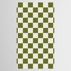 DESERT CHECKER OLIVE Tablecloth Gallery Image 2