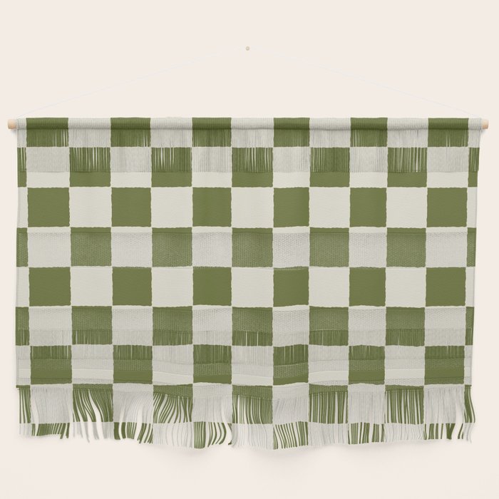 DESERT CHECKER OLIVE Wall Hanging Gallery Image 1
