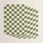 DESERT CHECKER OLIVE Wrapping Paper Gallery Image 3
