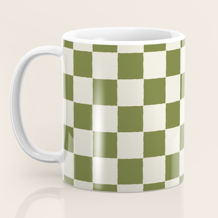 DESERT CHECKER OLIVE Coffee Mug Gallery Image 3