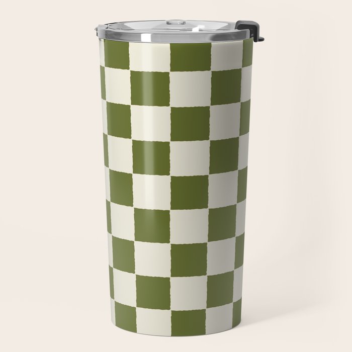 DESERT CHECKER OLIVE Travel Mug Gallery Image 2