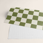 DESERT CHECKER OLIVE Wrapping Paper Gallery Image 2