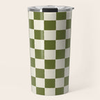 DESERT CHECKER OLIVE Travel Mug Gallery Image 1