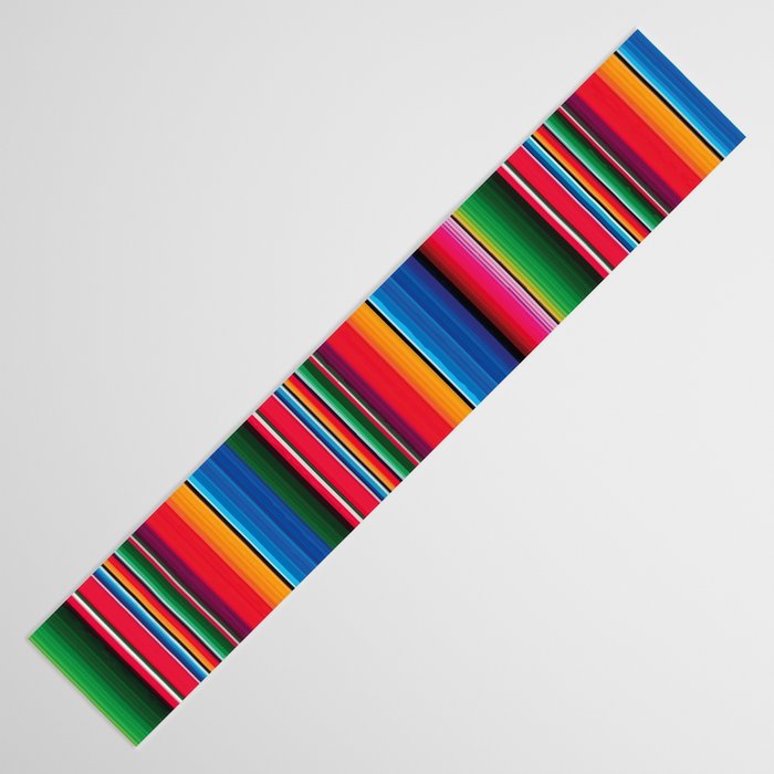 Serape Saltillo Red Table Runner Gallery Image 3