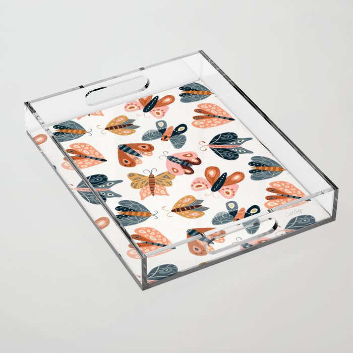 Moth Specimens â Yellow Acrylic Tray Gallery Image 1
