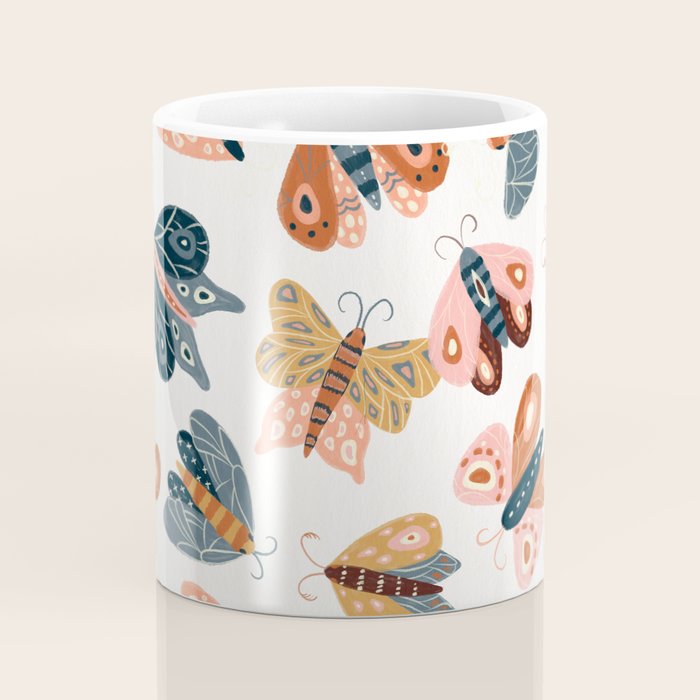 Moth Specimens â Yellow Coffee Mug Gallery Image 4