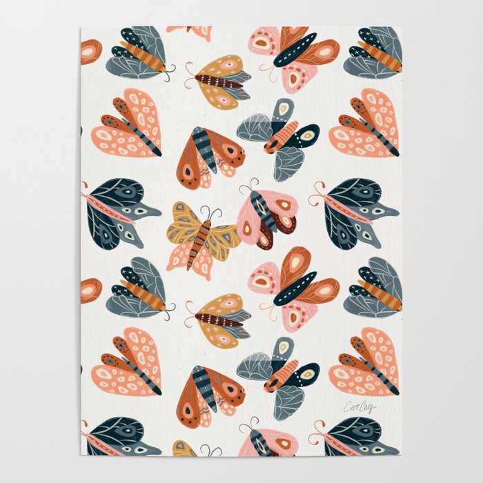 Moth Specimens â Yellow Poster Gallery Image 1