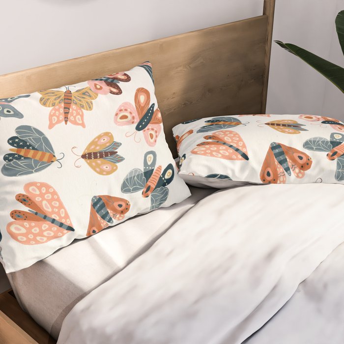 Moth Specimens â Yellow Pillow Sham Gallery Image 2